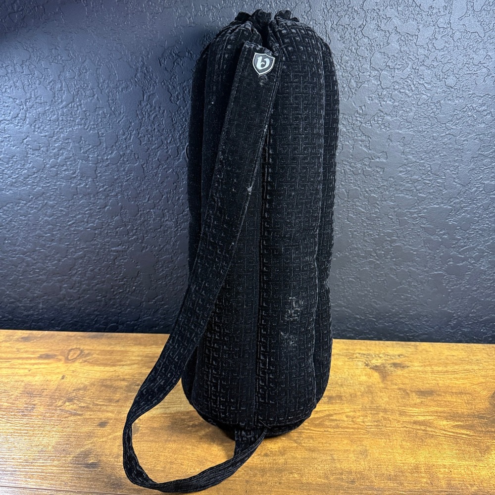 Vatra Padded Tube Bag Black Velvet Protective Storage Case Shoulder Bag OS